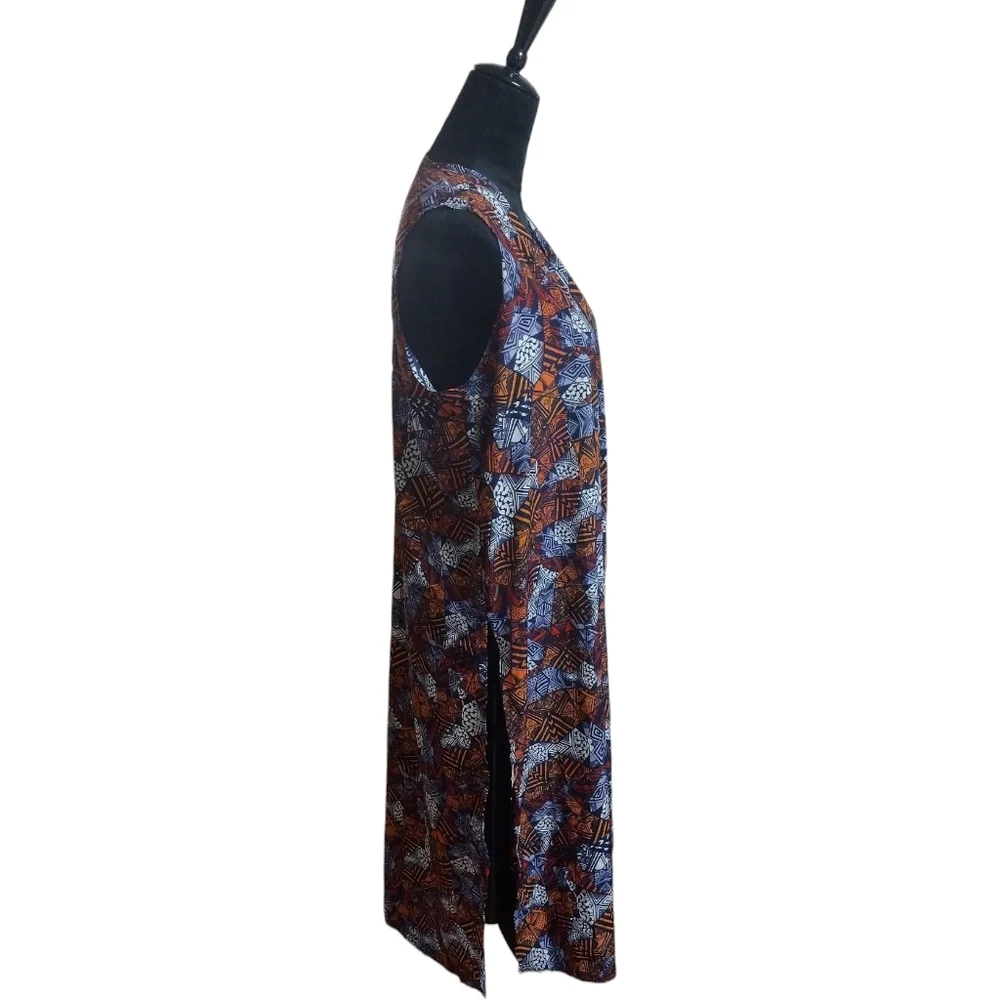 LulaRoe Printed Polyester Joy Vest Coverup Size M!